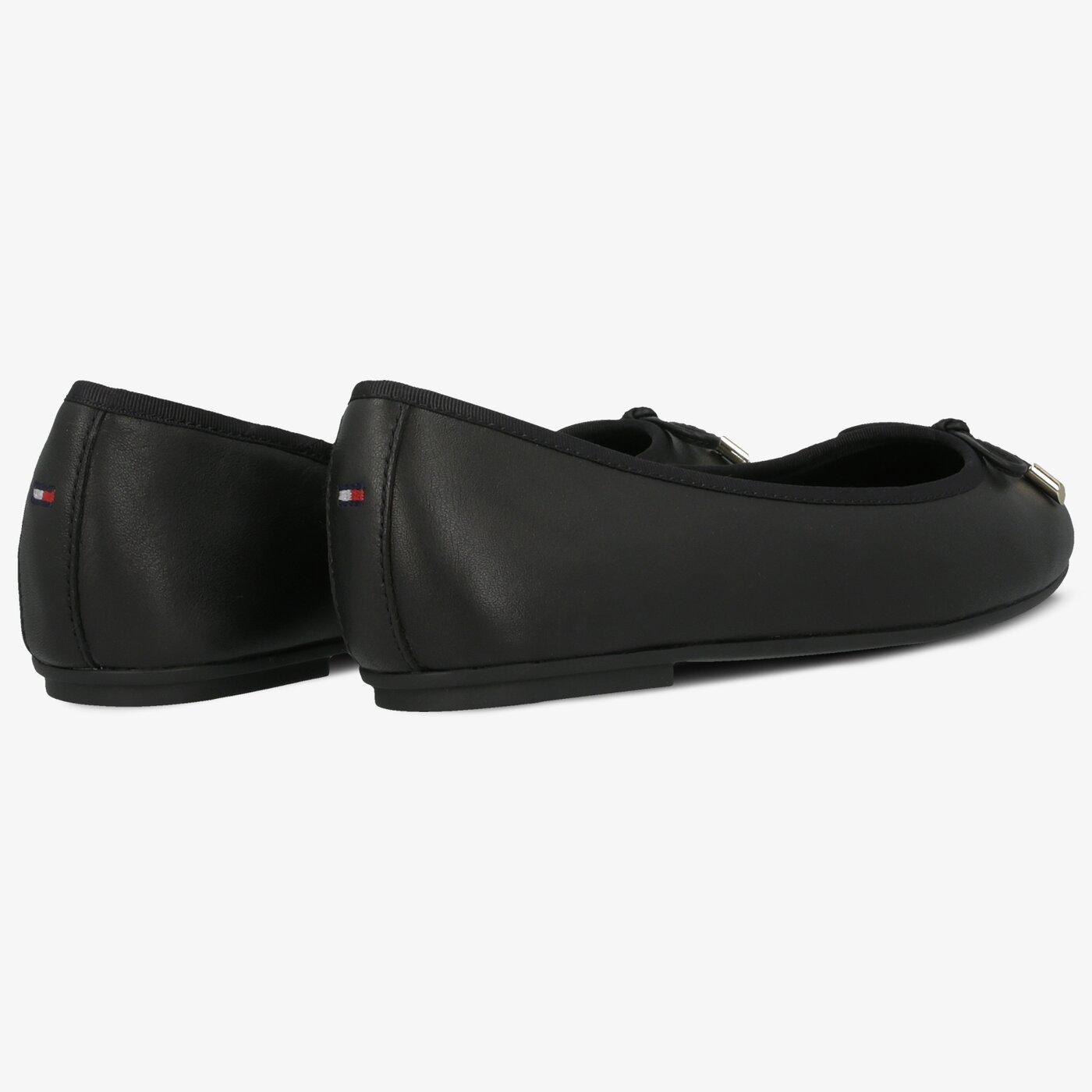 Damskie baleriny (buty) TOMMY HILFIGER ELEVATED TH HARDWARE BALLERINA fw0fw04594bds kolor czarny