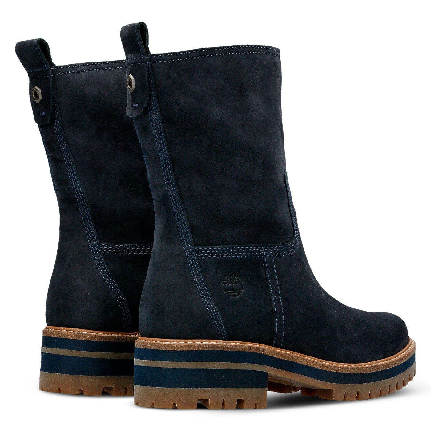Damskie botki / sztyblety TIMBERLAND COURMAYEUR VALLEY MID a1j4l kolor granatowy