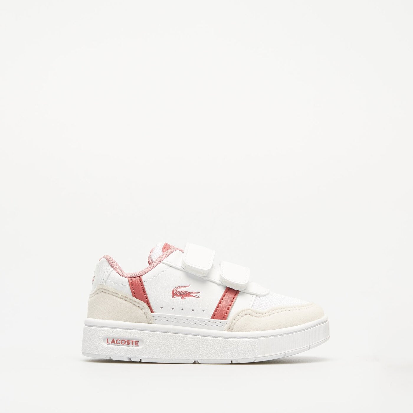 Dziecięce sneakersy (buty) LACOSTE T-CLIP 747sui0015b53 kolor biały