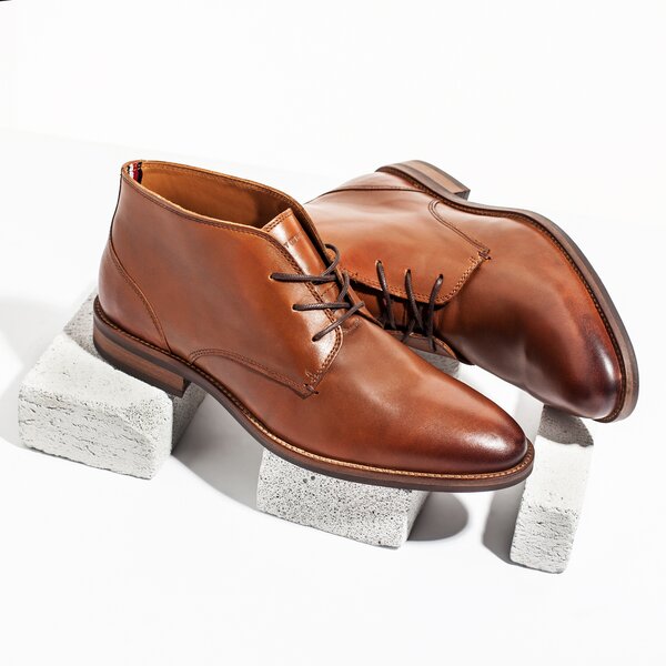 Męskie buty za kostkę TOMMY HILFIGER DAYTONA 2A fm0fm00721906 kolor brązowy