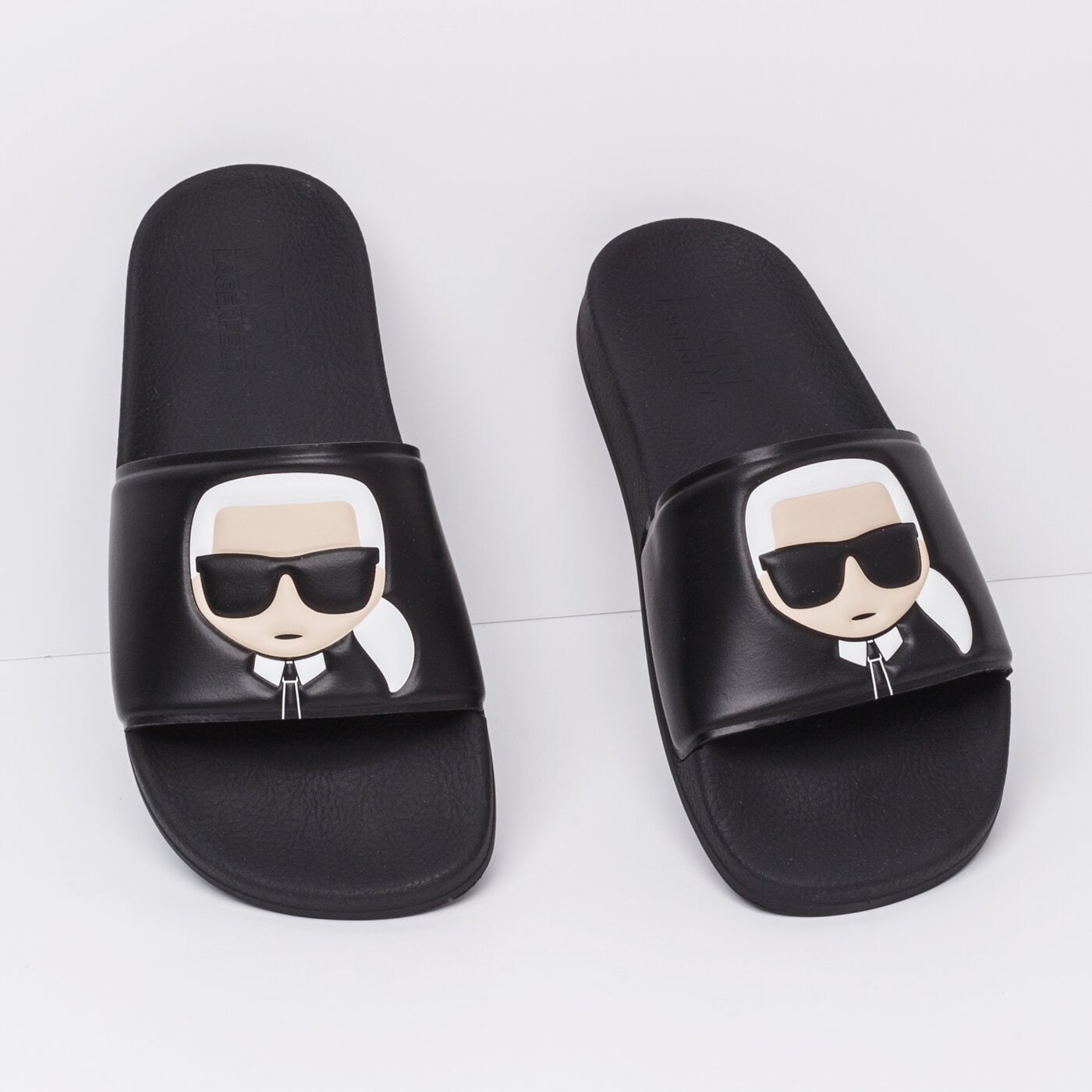 Damskie klapki KARL LAGERFELD KONDO II IKONIC SLIDE kl80905v00 kolor czarny