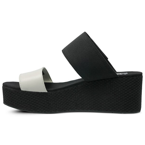 Damskie klapki TOMMY HILFIGER MATERIAL MIX FLATFORM SANDAL en0en00217156 kolor czarny