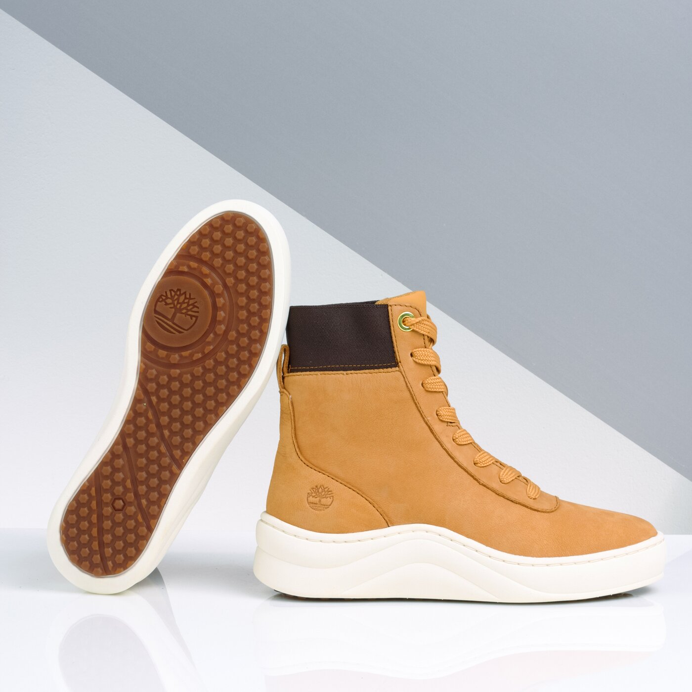 Damskie sneakersy (buty) TIMBERLAND RUBY ANN F/L 6IN tb0a22vp2311 kolor żółty