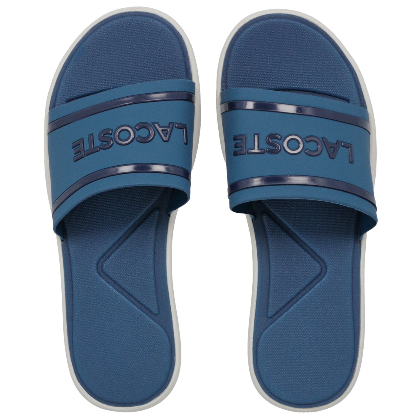 Damskie klapki LACOSTE L.30 SLIDE 219 1 CFA 737cfa0021bn1 kolor niebieski