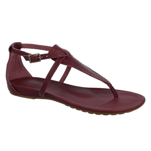Damskie sandały TIMBERLAND EK HARBORVIEW THONG ANKLE STRAP 8810a kolor bordowy
