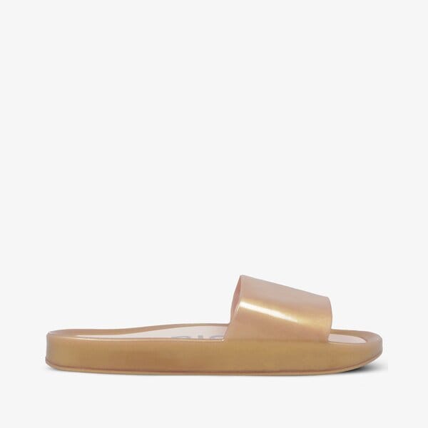Damskie klapki SYMBIOSIS KATIA SLIDES  syws119005 kolor złoty