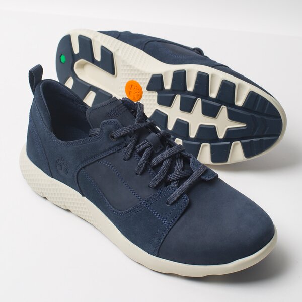 Męskie sneakersy (buty) TIMBERLAND FLYROAM LEATHER OXFORD ca1rv9 kolor granatowy