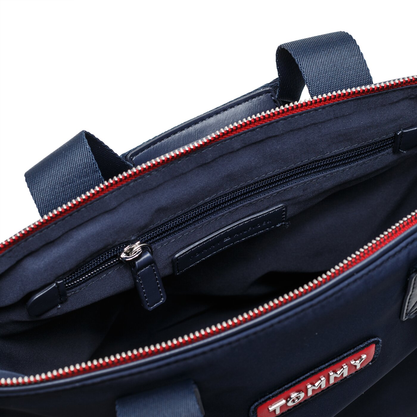 Damska torebka TOMMY HILFIGER TOREBKA VARSITY NYLON SMALL TOTE aw0aw06123901 kolor granatowy