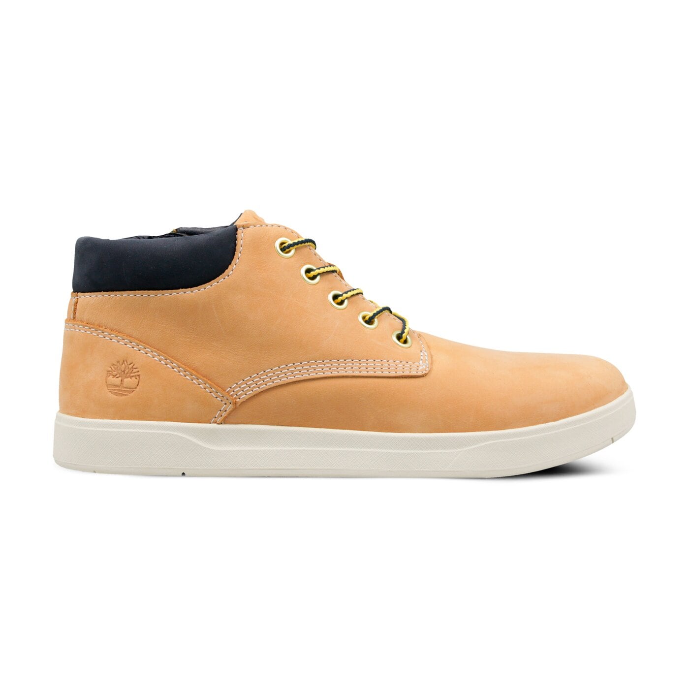 Dziecięce sneakersy (buty) TIMBERLAND DAVIS SQUARE LEATHER CHK a1v19 kolor żółty