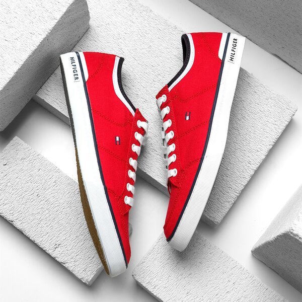 Męskie trampki TOMMY HILFIGER H2285ARRINGTON 5D2 fm0fm00543611 kolor czerwony