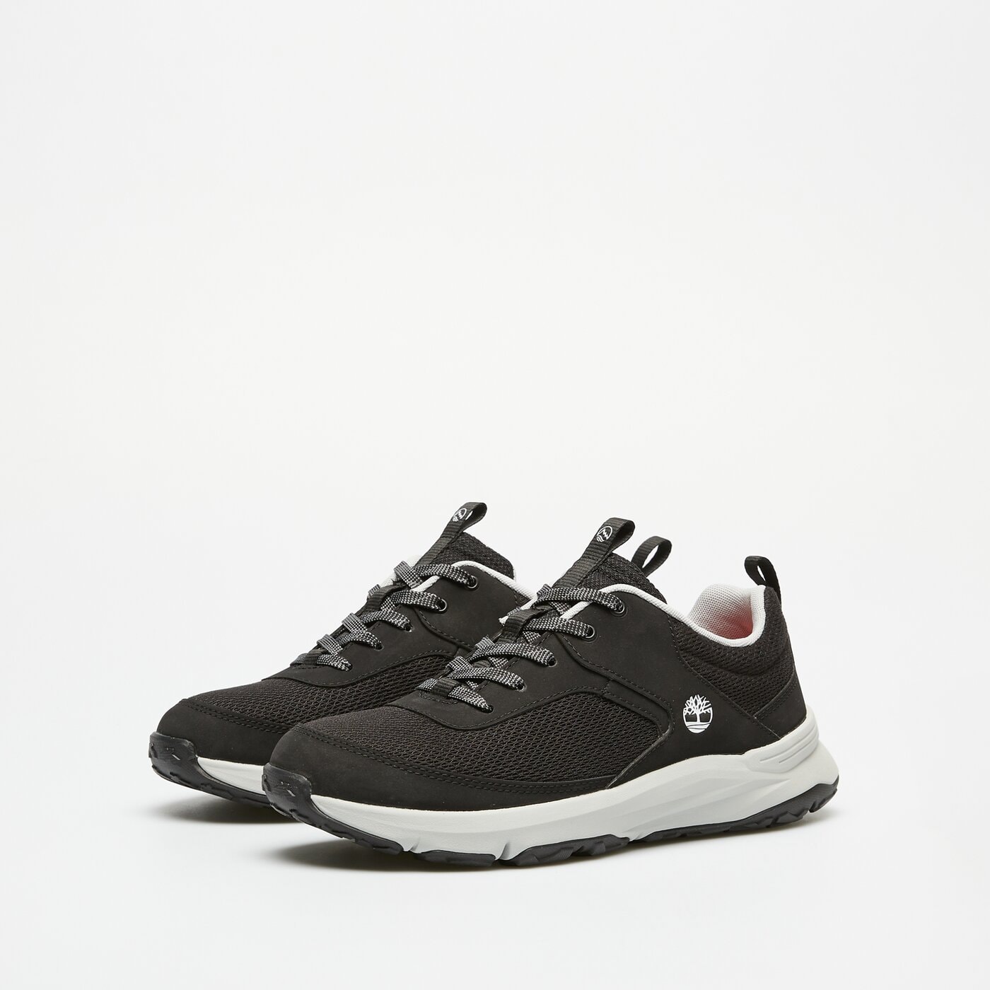 Dziecięce sneakersy (buty) TIMBERLAND MOTION ACCESS LOW LACE UP SNEAKER BLACK MESH tb0a6febek91 kolor czerwony
