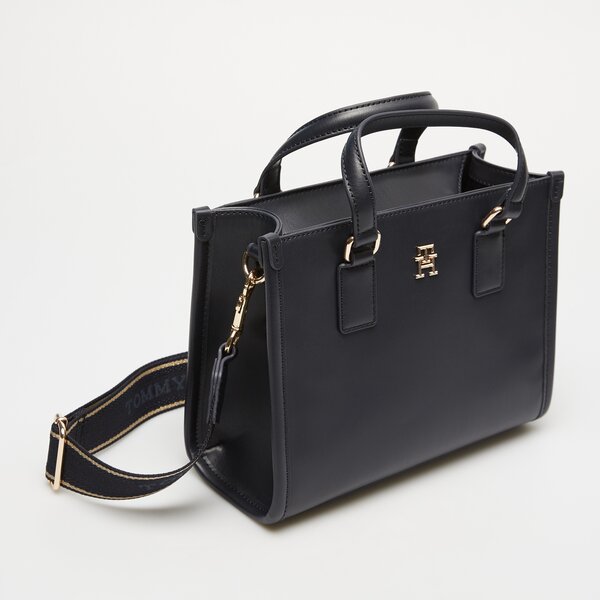 Damska torebka TOMMY HILFIGER TOREBKA TH MONOTYPE MINI TOTE aw0aw15977dw6 kolor granatowy