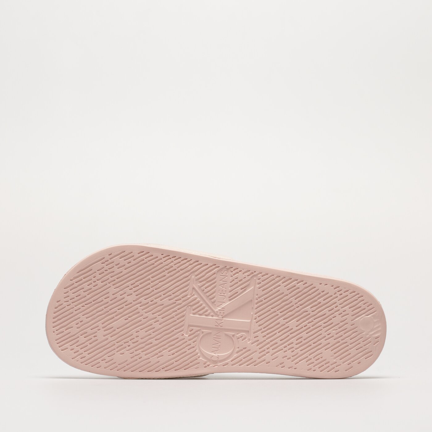 Damskie klapki CALVIN KLEIN SLIDE MONOGRAM CO yw0yw001030jw kolor beżowy