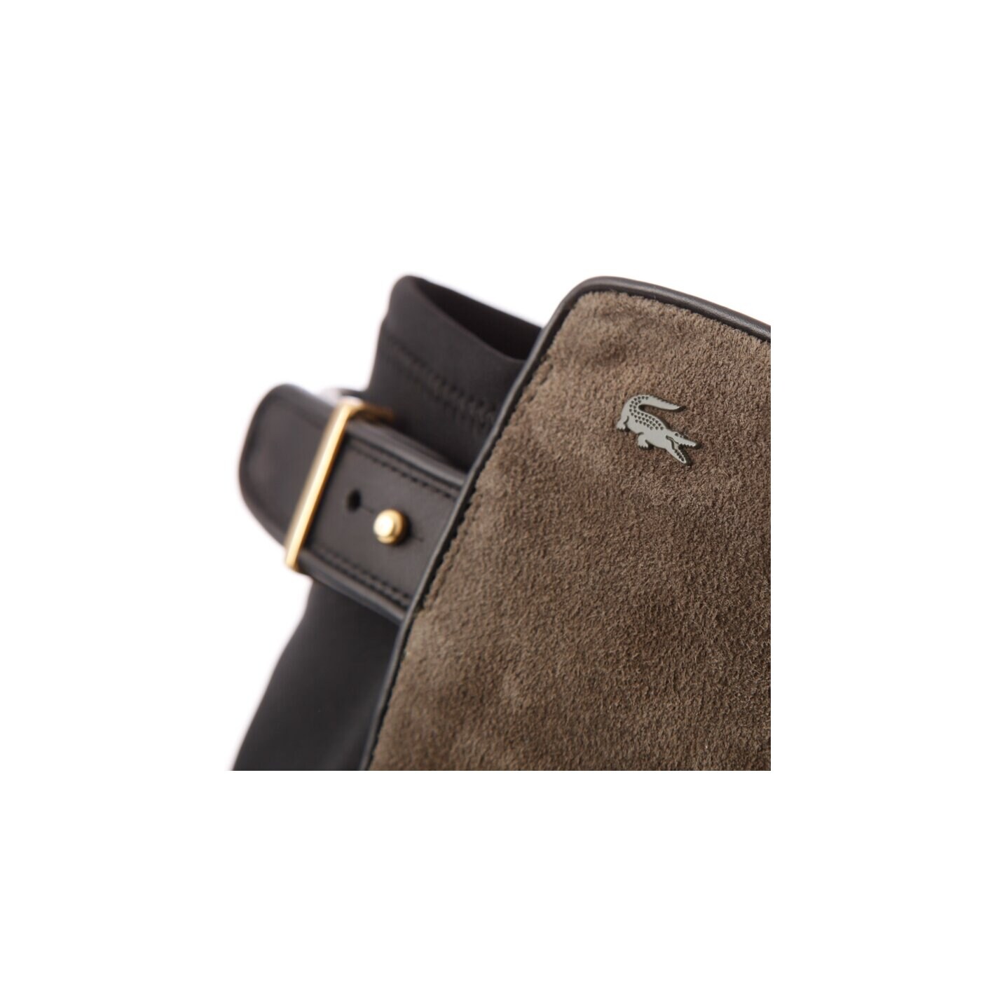 Damskie kozaki LACOSTE ROSEMONT BUCKLE 726srw0154177 kolor brązowy