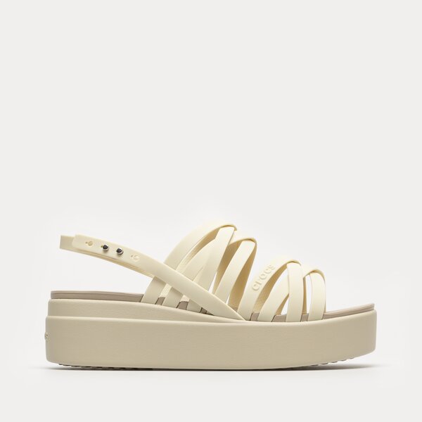 Damskie sandały CROCS BROOKLYN STRAPPY LOWWDG 2067512y2 kolor beżowy