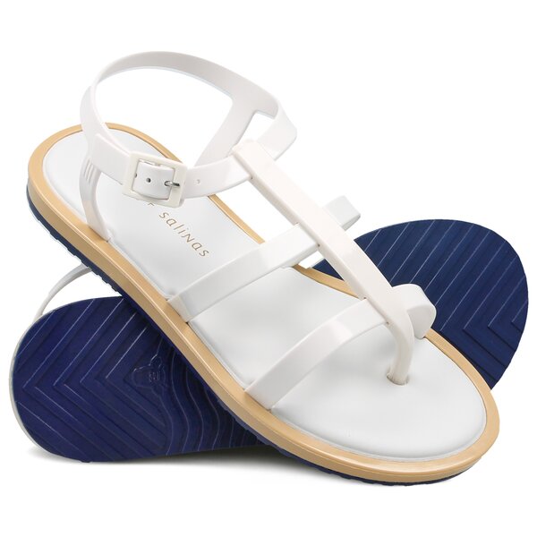 Damskie sandały MELISSA CARIBE+ SALINAS 3232653322 kolor biały