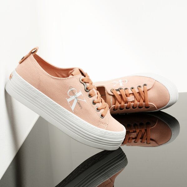 Damskie trampki CALVIN KLEIN ZOLAH r0673dsk kolor różowy