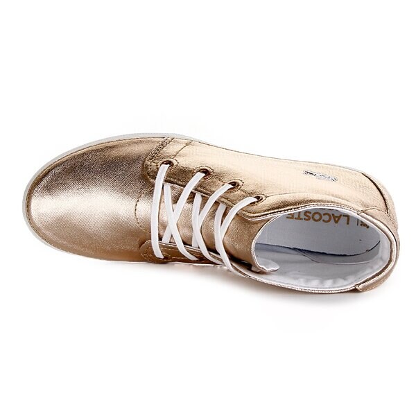 Damskie trampki LACOSTE ZIANE CHUKKA RUS 725spw4018gg1 kolor żółty