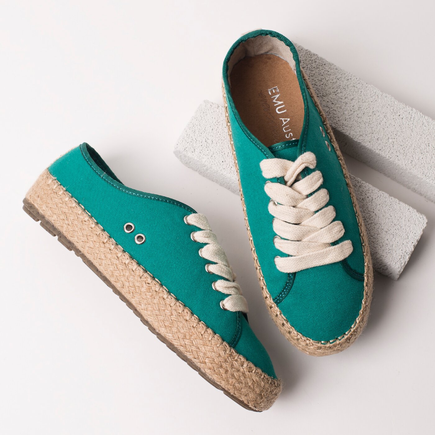 Damskie półbuty EMU AGONIS LAGOON GREEN w11411lagoongreen kolor zielony