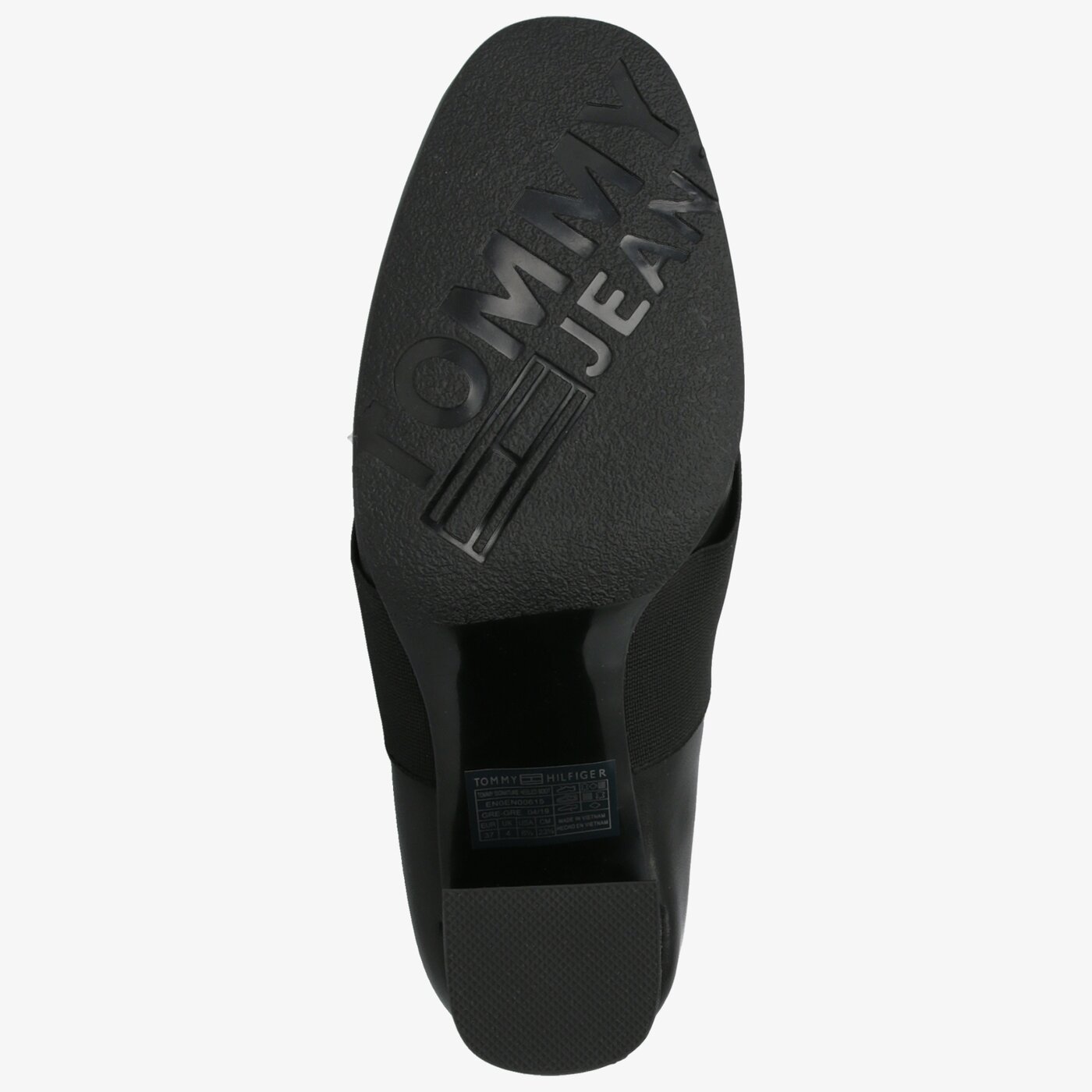 Damskie botki / sztyblety TOMMY HILFIGER TOMMY SIGNATURE HEELED BOOT en0en00615990 kolor czarny