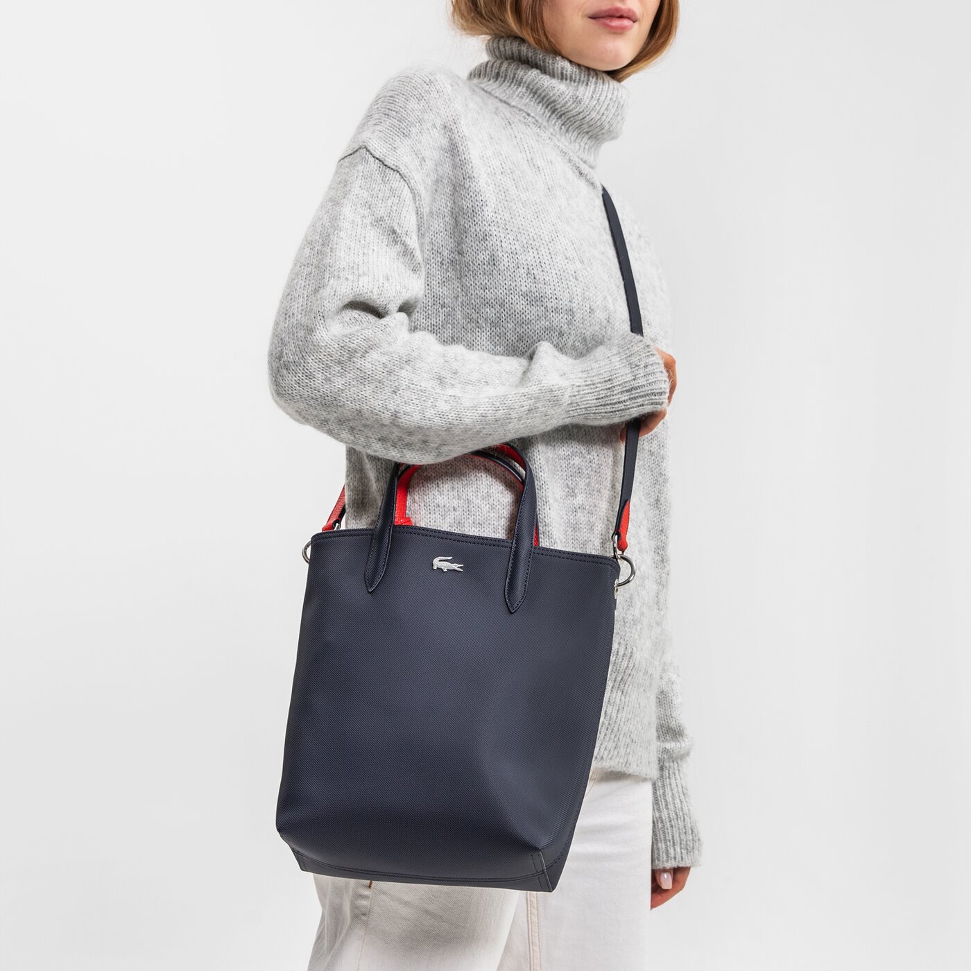 Damska torebka LACOSTE TOREBKA ANNA nf2991aab50 kolor granatowy