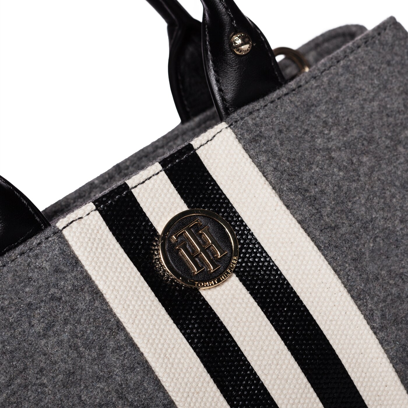 Damska torebka TOMMY HILFIGER TORBA US MEDIUM SATCHEL aw0aw03439903 kolor szary