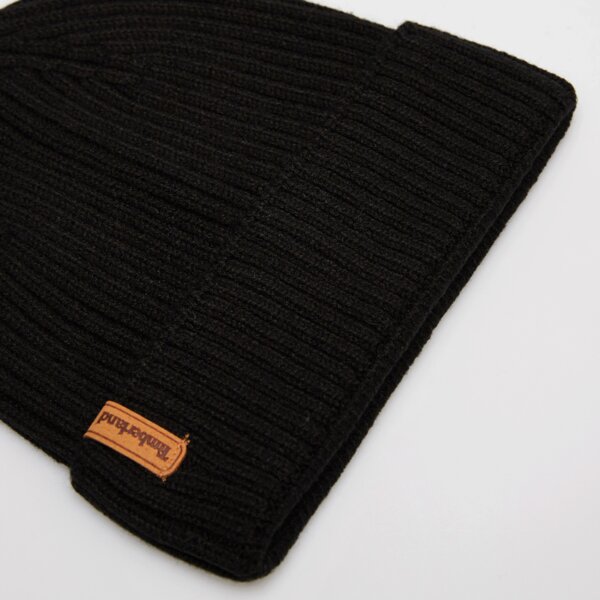 Damska czapka zimowa TIMBERLAND CZAPKA RIB KNIT BEANIE tb0a66520011 kolor czarny