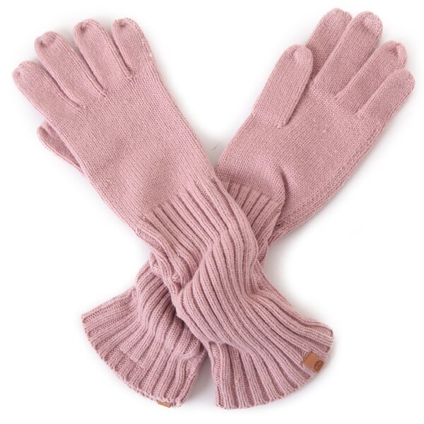 Damski szalik / rękawiczki TIMBERLAND RĘKAWICZKI LONG KNITTED GLOVE j1109519 kolor różowy