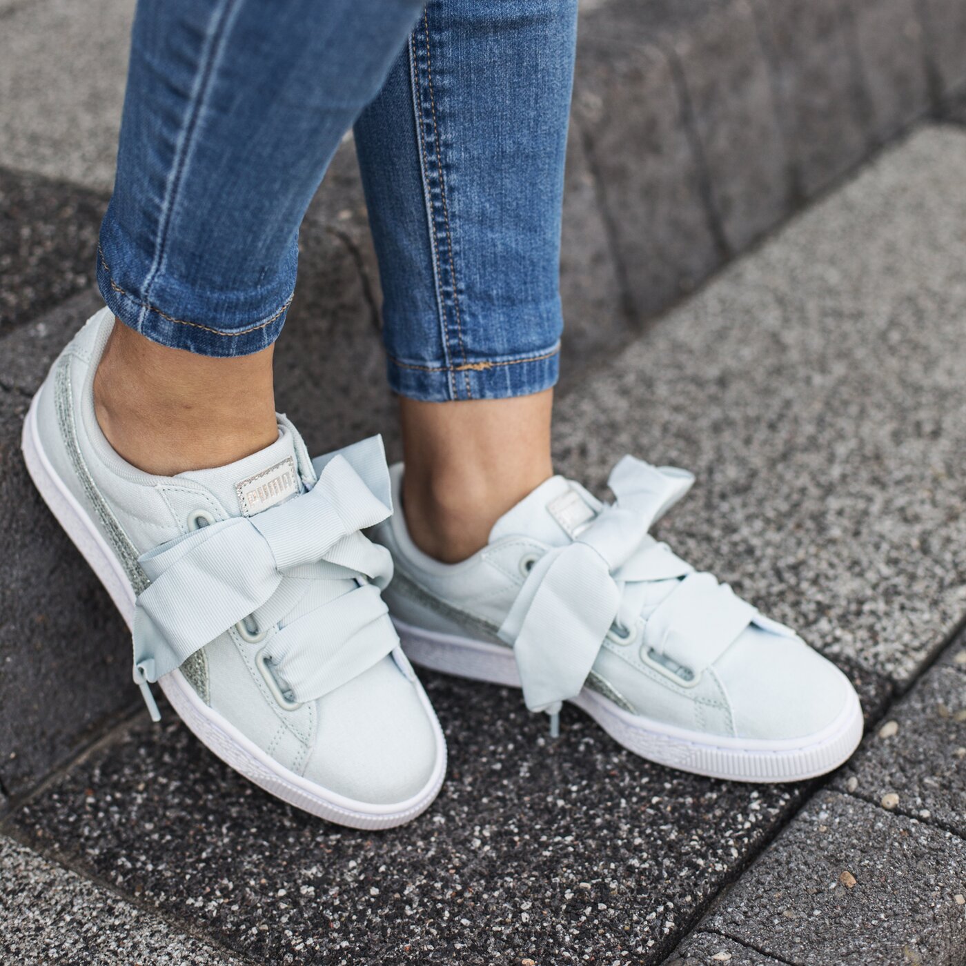 puma basket heart canvas wn's