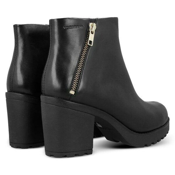 Damskie botki / sztyblety VAGABOND GRACE BLACK LEATHER 442820120 kolor czarny