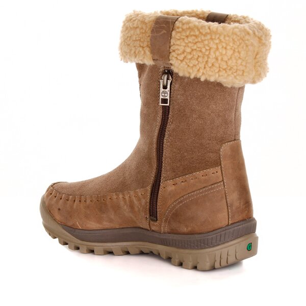 Damskie buty outdoor (trekkingowe) TIMBERLAND EK MOUNT HOLLY ALL LTHR MID ZIP 19629 kolor brązowy