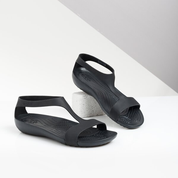 Damskie sandały CROCS SERENA SANDAL #205469060# kolor czarny