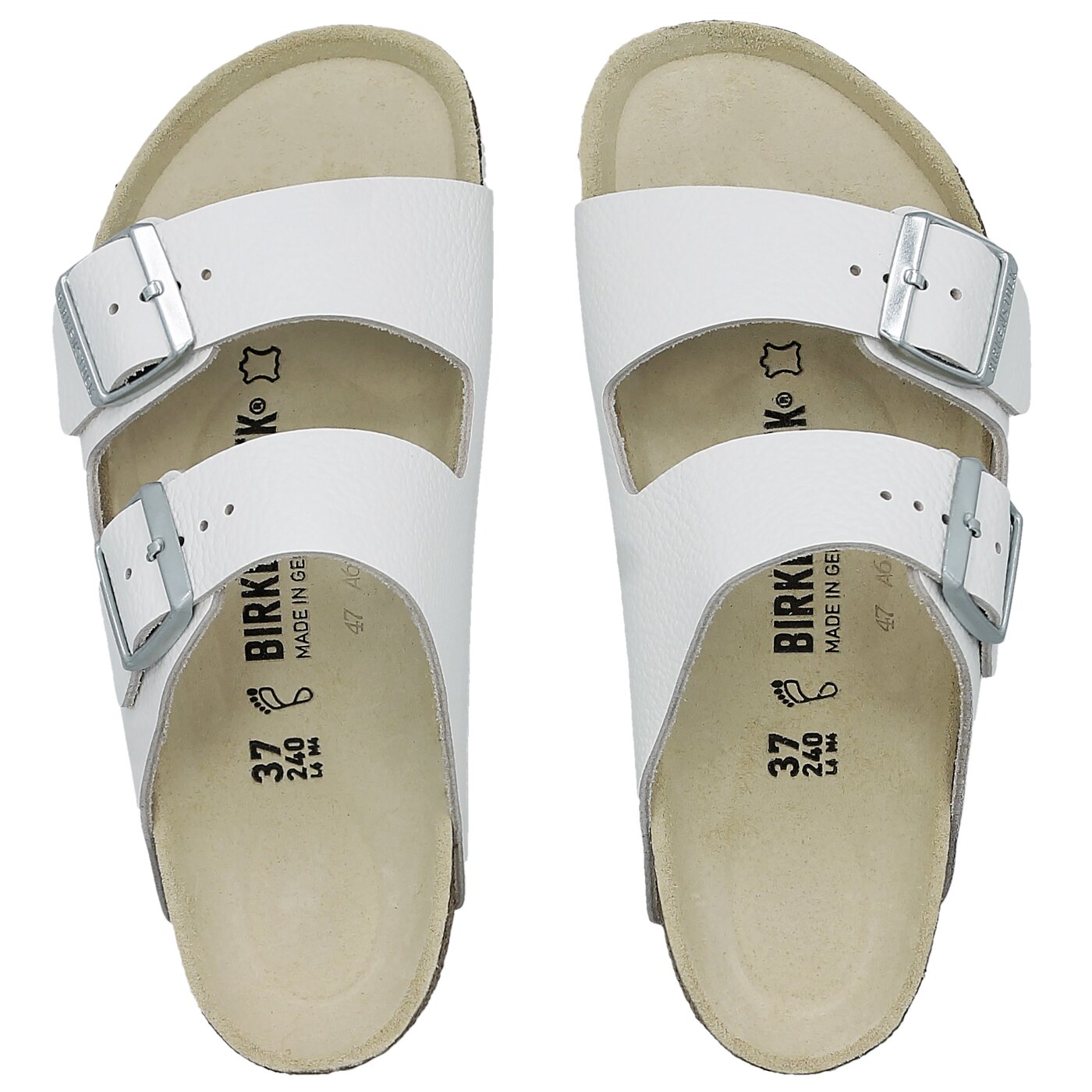 Damskie klapki BIRKENSTOCK ARIZONA  51131 kolor biały