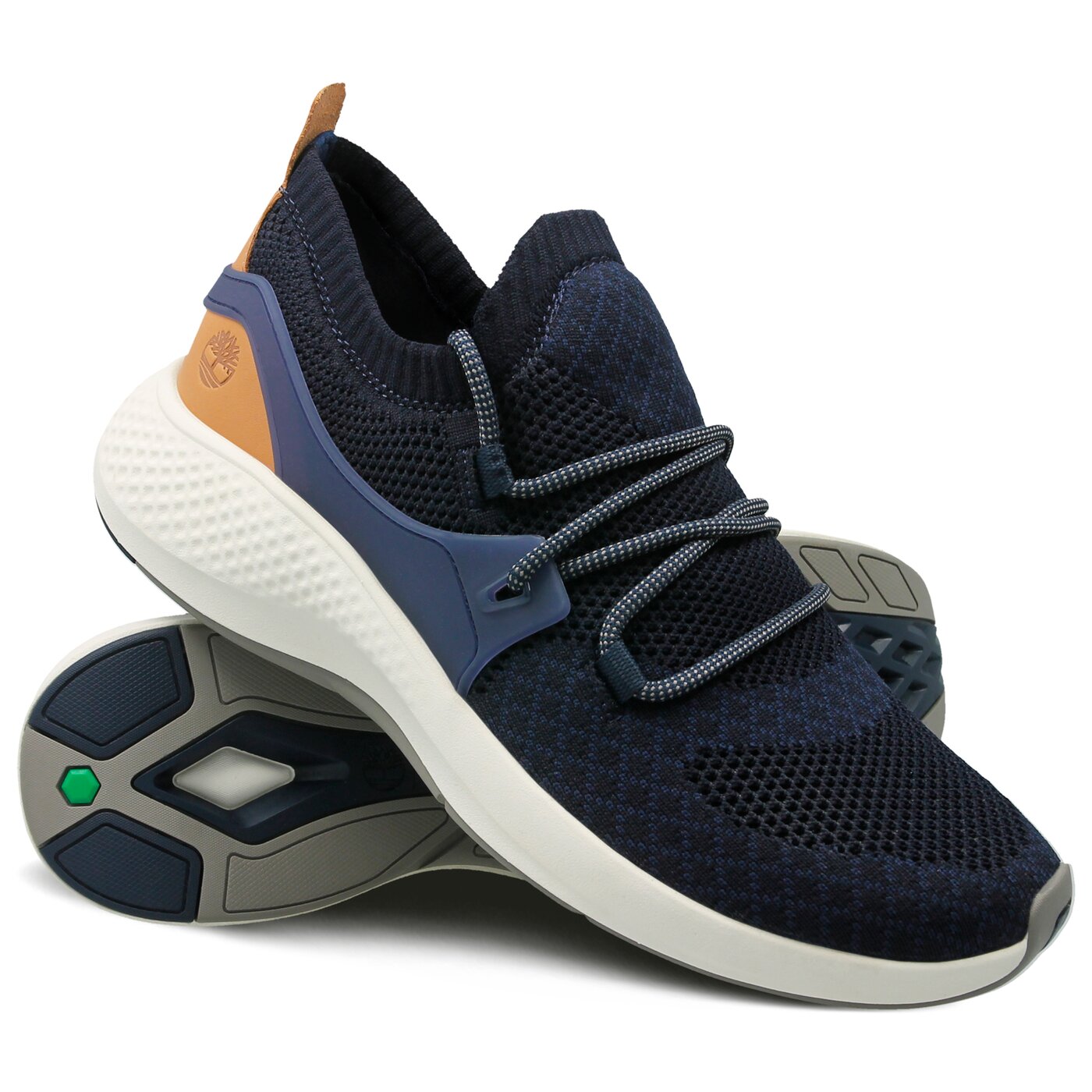 Męskie sneakersy (buty) TIMBERLAND FLYROAM GO KNIT OXFORD ca1qao kolor granatowy