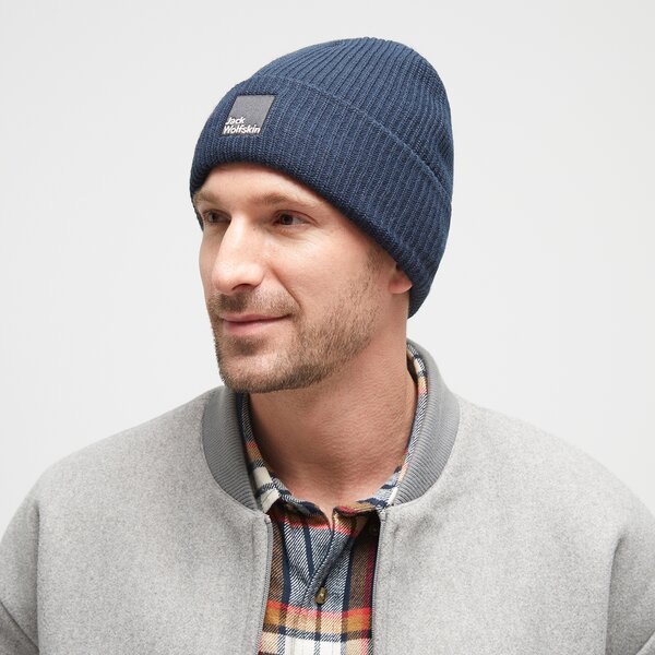 Damska czapka zimowa JACK WOLFSKIN CZAPKA PERGAMON BEANIE 19107011010 kolor niebieski