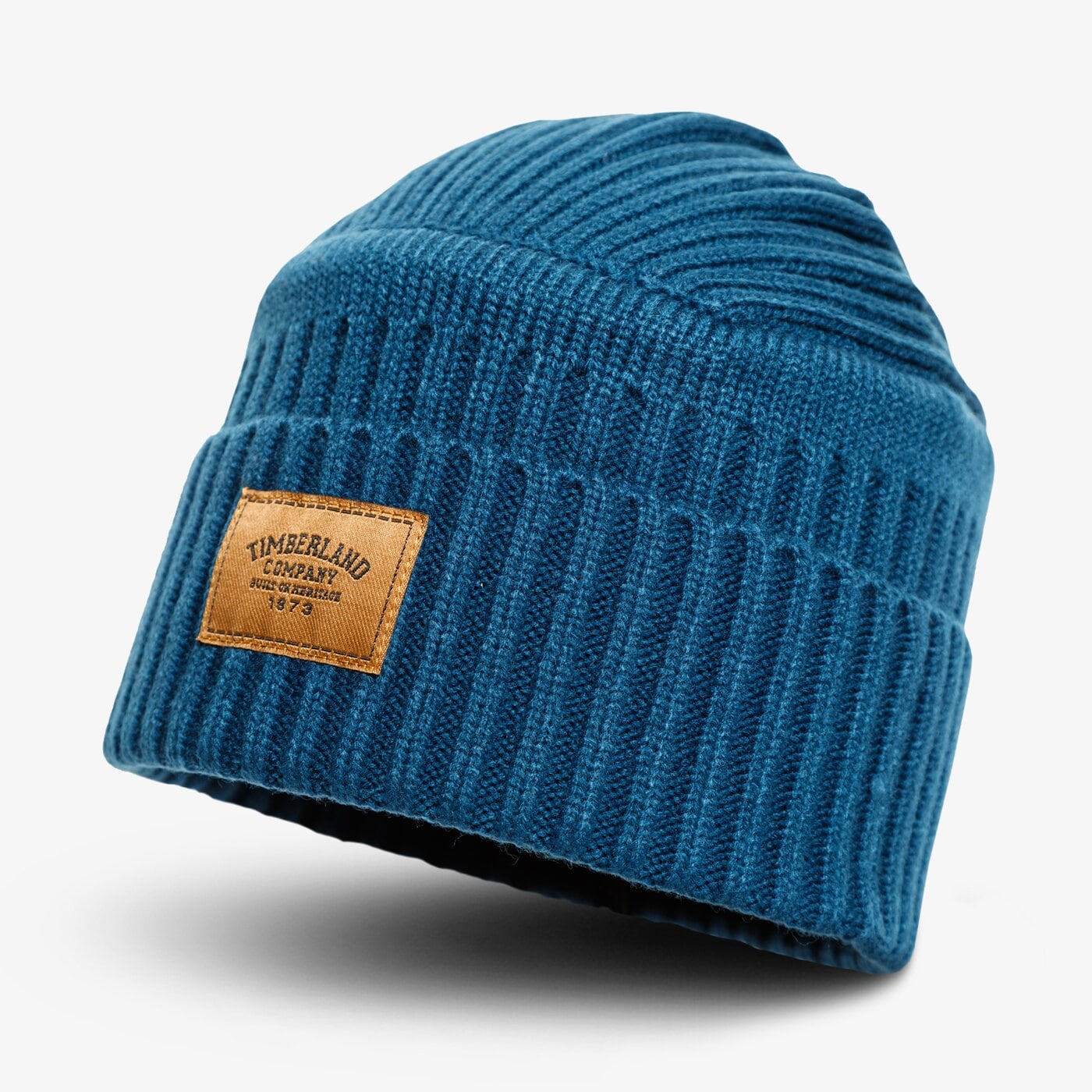 Męska czapka zimowa TIMBERLAND CZAPKA ZIMOWA RIBBED BEANIE tb0a1egwu481 kolor niebieski