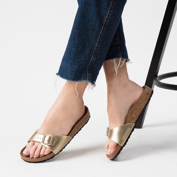 Damskie klapki BIRKENSTOCK MADRID  1016107 kolor złoty
