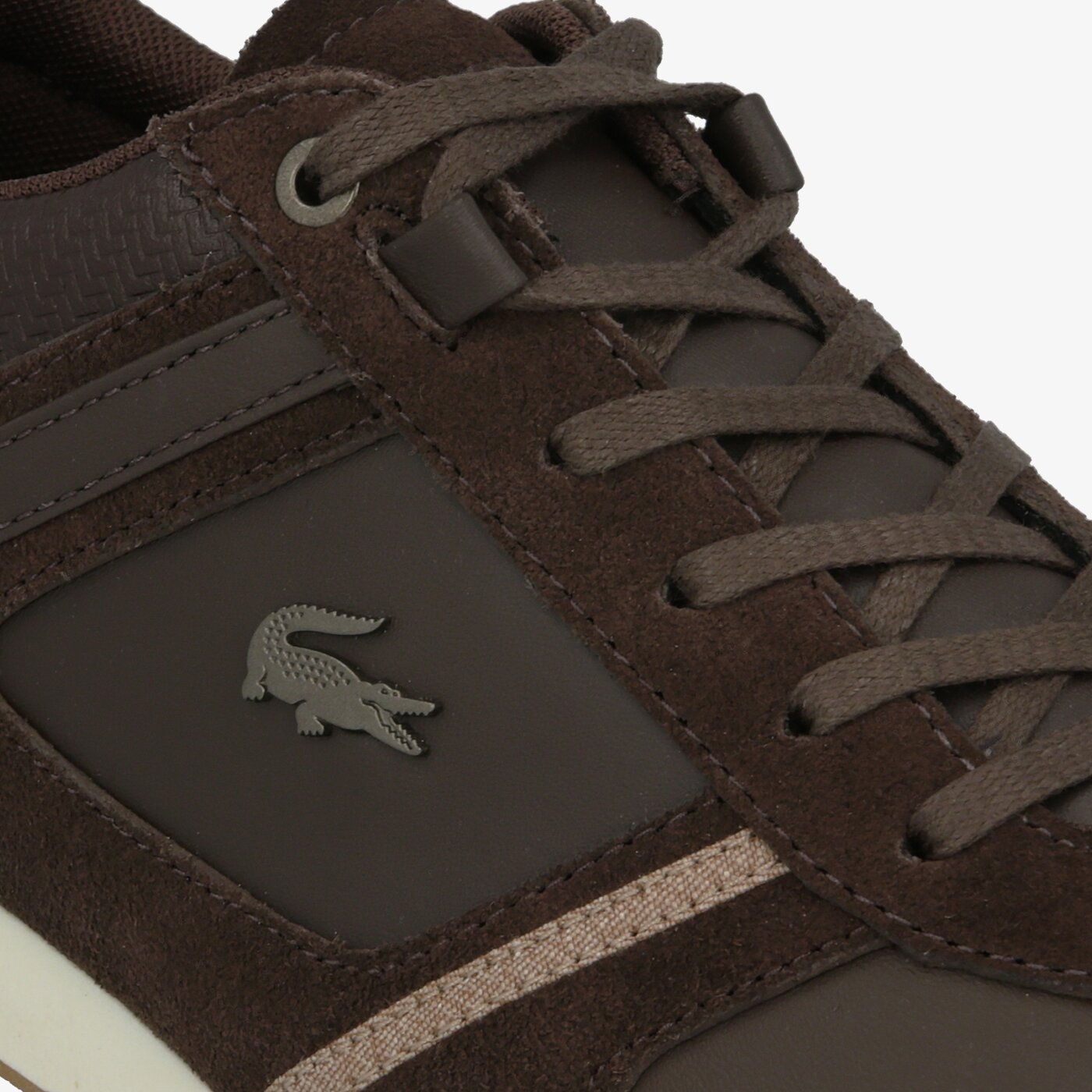 Męskie sneakersy (buty) LACOSTE MENERVA 319 1 CMA 738cma00152e2 kolor brązowy