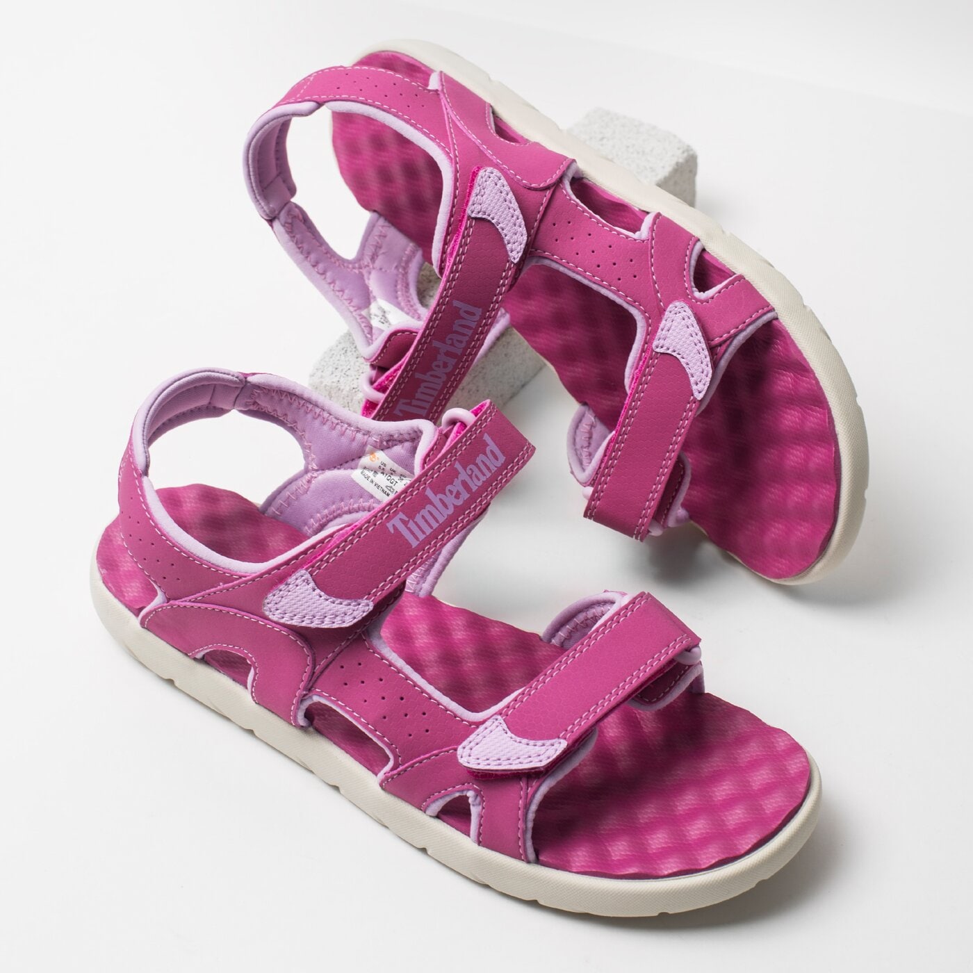 Dziecięce sandały / klapki TIMBERLAND PERKINS ROW 2-STRAP tb0a1qgtd561 kolor różowy