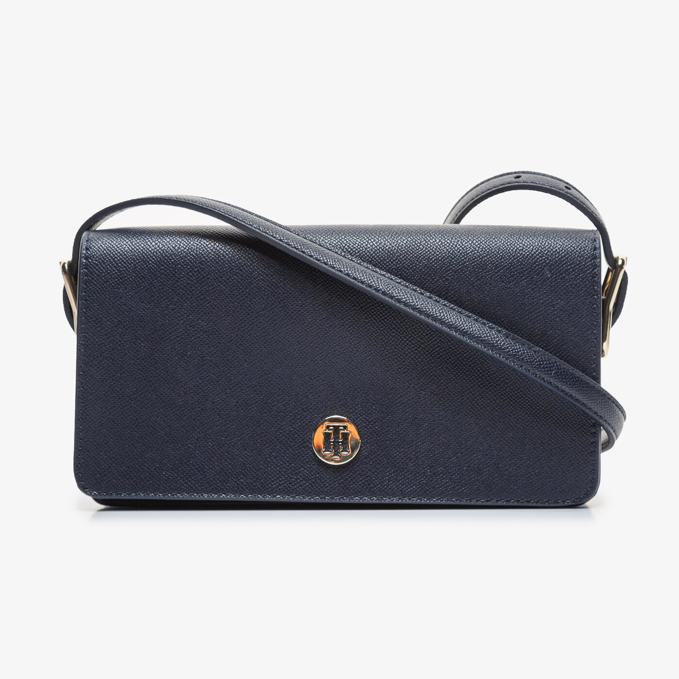 Damska torebka TOMMY HILFIGER TOREBKA HONEY FLAP CROSSOVER aw0aw07943cjm kolor granatowy