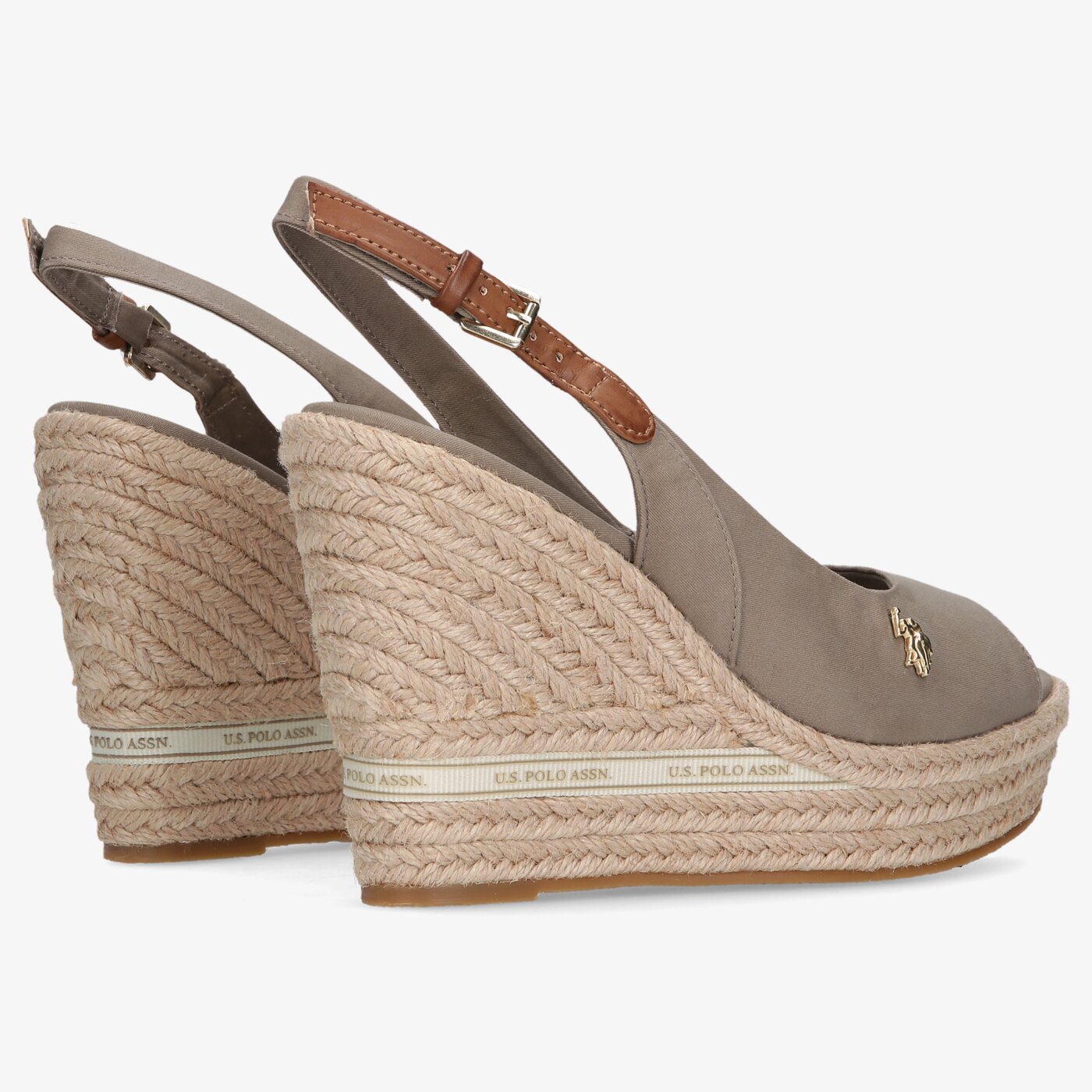 Damskie sandały U.S. POLO ASSN AYLIN005A aylin005a-tau002 kolor beżowy