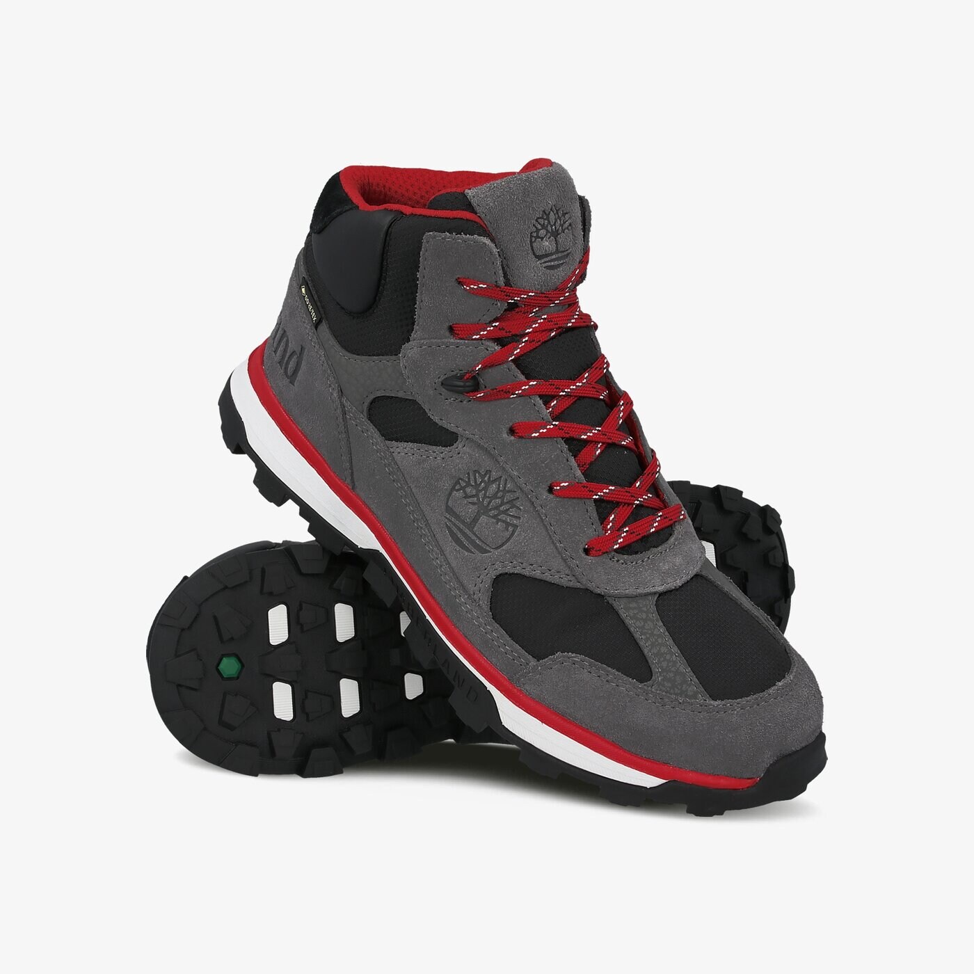 Dziecięce buty outdoor / trekkingowe TIMBERLAND TRAIL TREKKER MID GTX tb0a263h0181 kolor szary