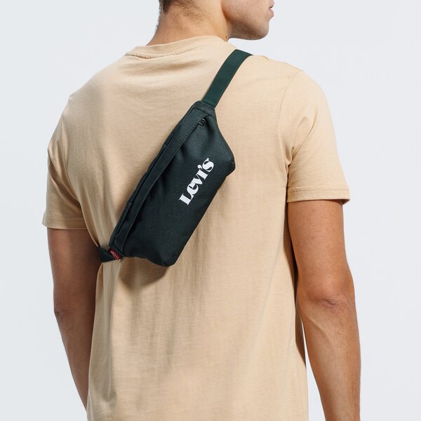 Damska nerka / saszetka LEVI'S TOREBKA SMALL BANANA SLING VINTAGE MODERN LOGO d5474-0001 kolor zielony