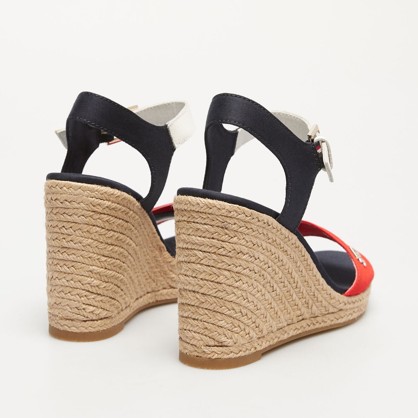 Damskie szpilki / czółenka TOMMY HILFIGER STRIPES WEDGE SANDAL fw0fw080530g0 kolor multicolor