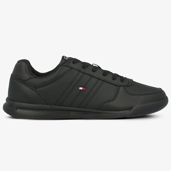 Męskie sneakersy (buty) TOMMY HILFIGER LIGHTWEIGHT LEATHER SNEAKER fm0fm02740bds kolor czarny