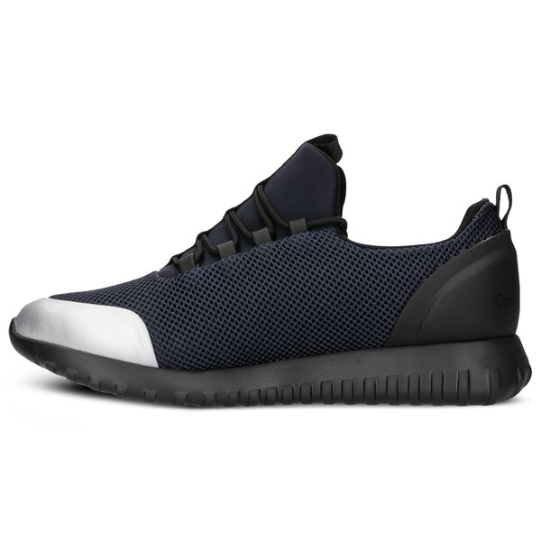 Męskie sneakersy (buty) CALVIN KLEIN RON MESH/BRUSHED METAL s0506ina kolor granatowy