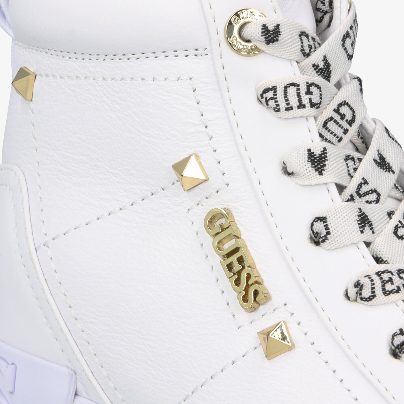 Damskie trampki GUESS PORTLY fl5porlea12white kolor biały