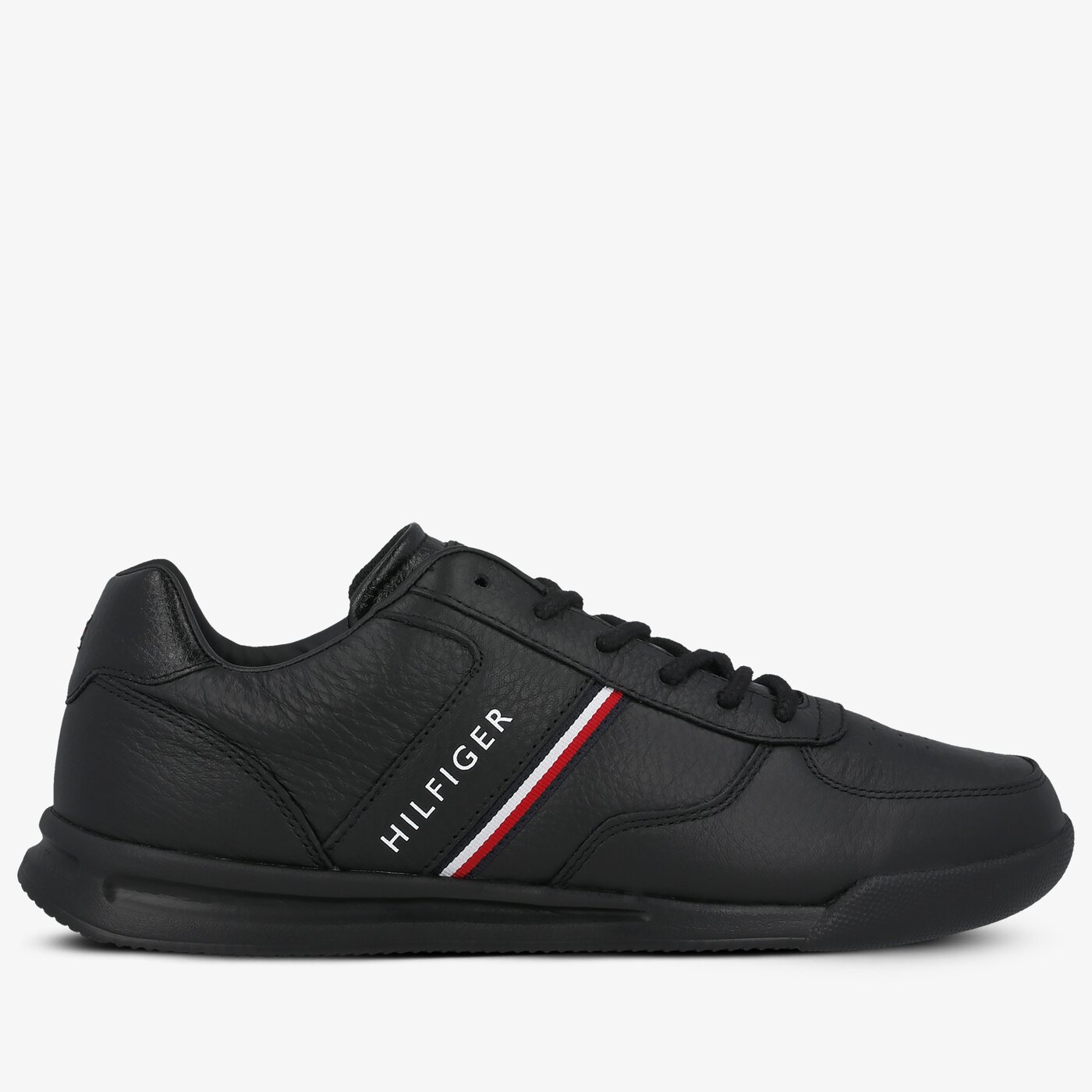 Męskie sneakersy (buty) TOMMY HILFIGER SUMMIT 9C LIGHTWEIGHT LEATHER MIX SNEAKER fm0fm02988bds kolor czarny
