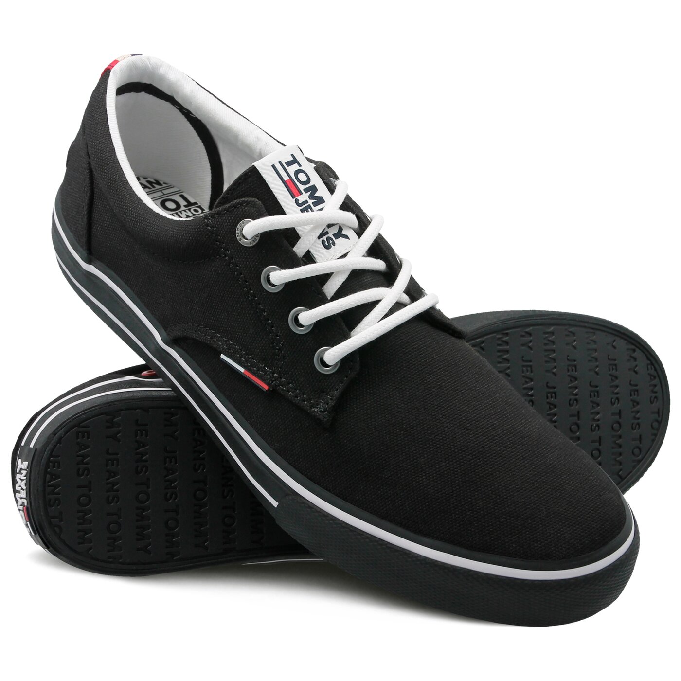 Męskie trampki TOMMY HILFIGER TOMMY JEANS TEXTILE SNEAKER em0em00001990 kolor czarny