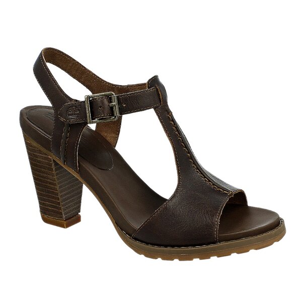 Damskie sandały TIMBERLAND EK STRATHAM SANDAL   8102a kolor brązowy